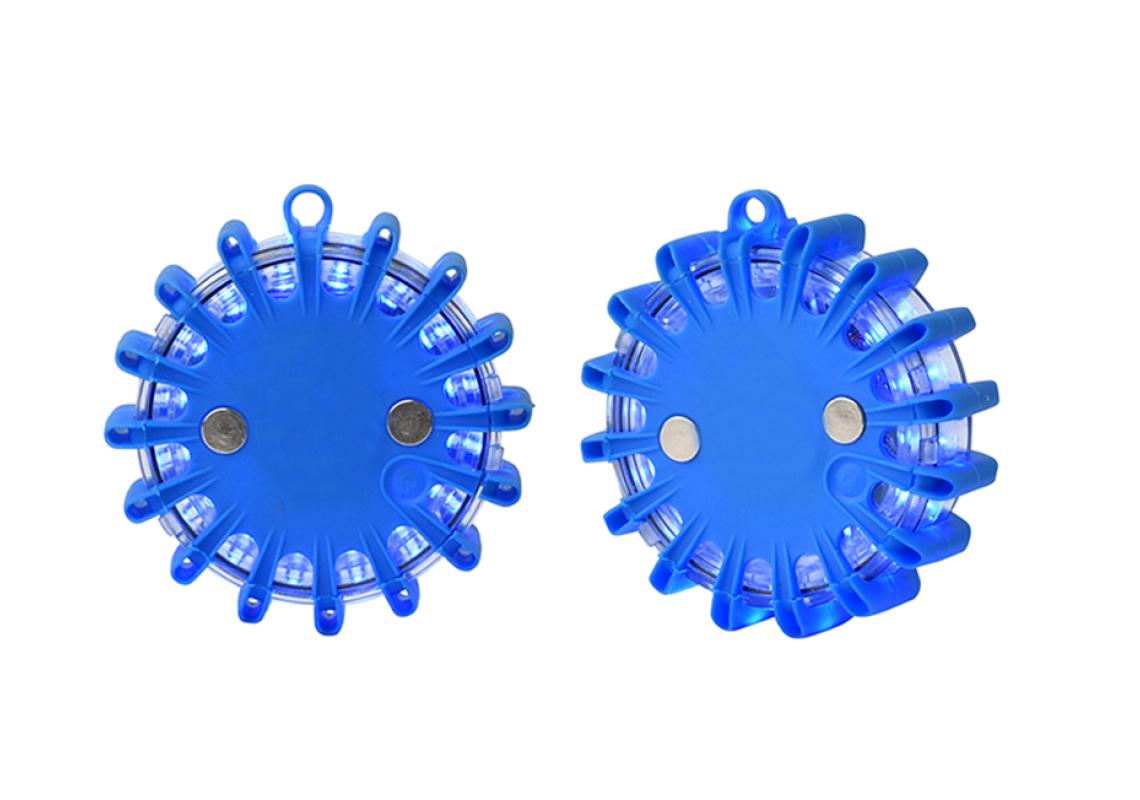 Valise de 6 Balises lumineuses SPIRALED Bleues